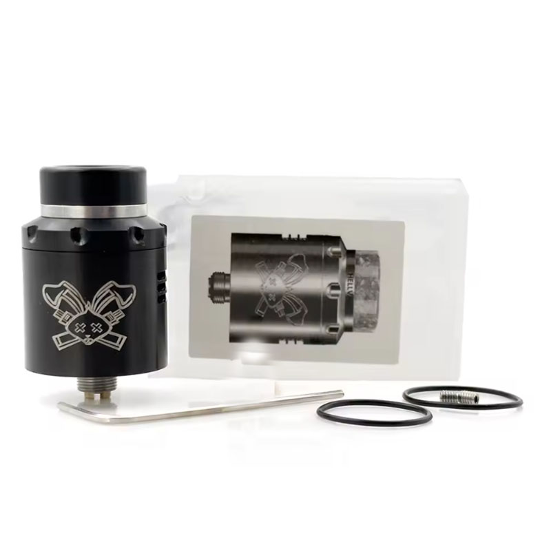 Vafflee Dead Rabbit V3 RDA 24mm Tank Single/Dual Coil Steel Material Atomizer 510 Squonk for 510 Thread Mod - Image 9