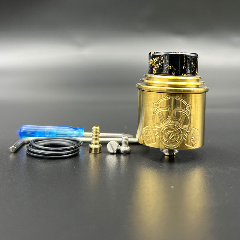 Vafflee Apocalypse RDA GEN 2 RDA with squonk BF PIN 24mm Atomizer Single Coil or Dual Coils Rebuildable Tank for 510 thread vape mods - Image 7