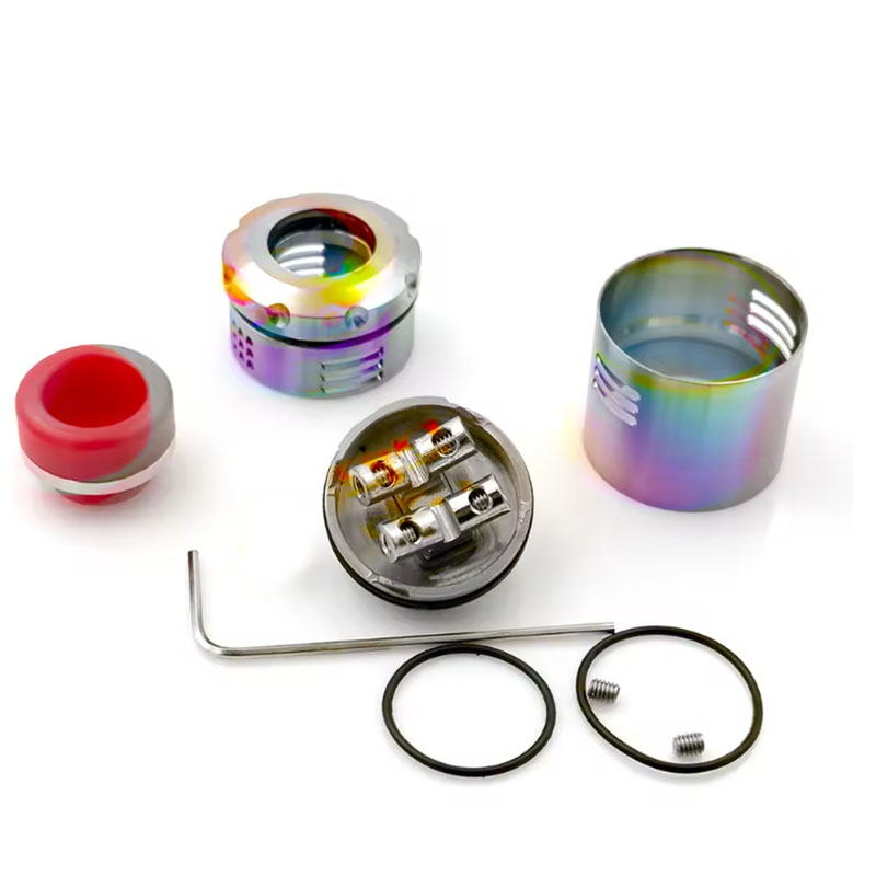 Vafflee Dead Rabbit V3 RDA 24mm Tank Single/Dual Coil Steel Material Atomizer 510 Squonk for 510 Thread Mod - Image 3