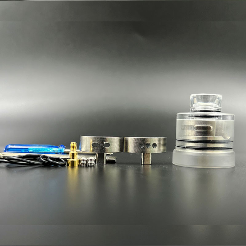 Vafflee Ecig Vape Pen Atomizer Wick D RDA Rebuildable Tank with BF Pin 22mm 316 SS for 510 Thread Box Mod Mechanical Mods - Image 8