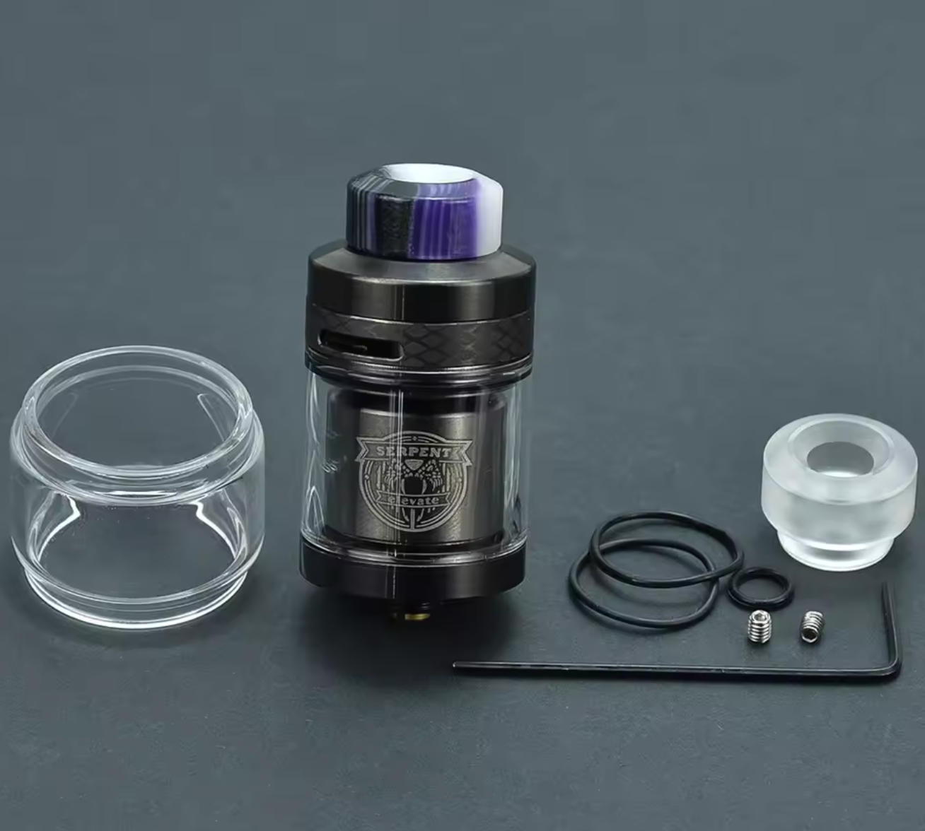 Vafflee SERPENT ELEVATE RTA 24mm vape atomizer 3.5ml/4.5ml tank rebuildable Top Filling Airflow Adjustable e-cigarette rta - Image 8