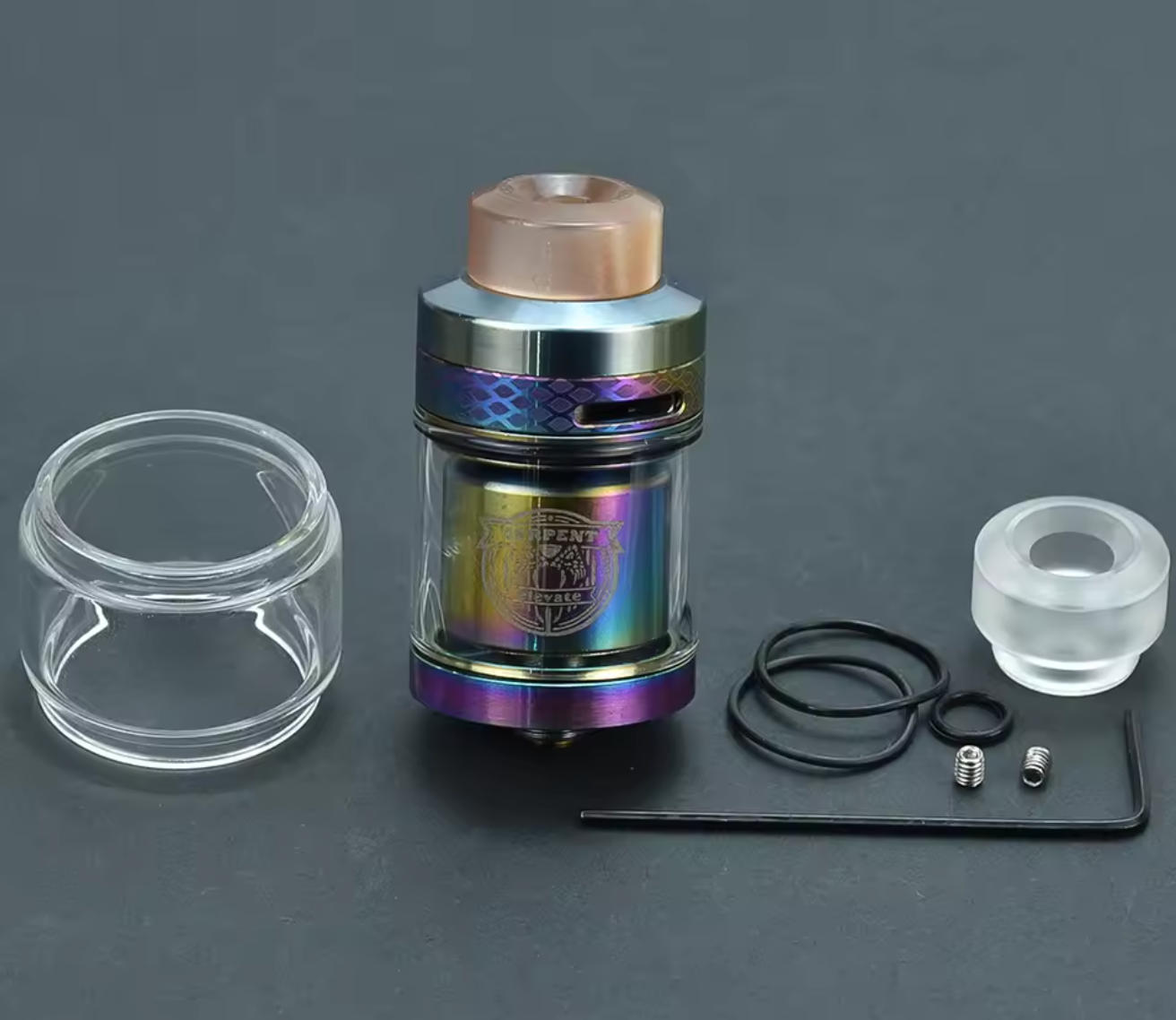 Vafflee SERPENT ELEVATE RTA 24mm vape atomizer 3.5ml/4.5ml tank rebuildable Top Filling Airflow Adjustable e-cigarette rta - Image 9