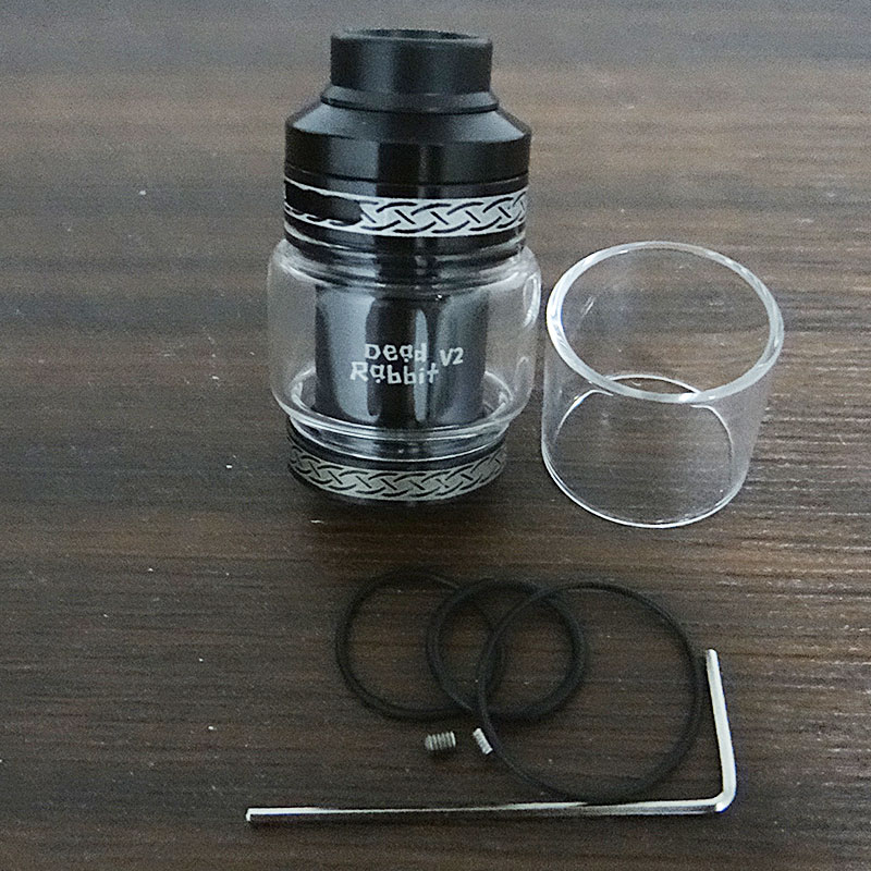 Vafflee Dead Rabbit V2 RTA 2ml 5ml Replaceable Tank with Y-type Deck Push-to-open refilling system top airflow Atomizer - Image 10