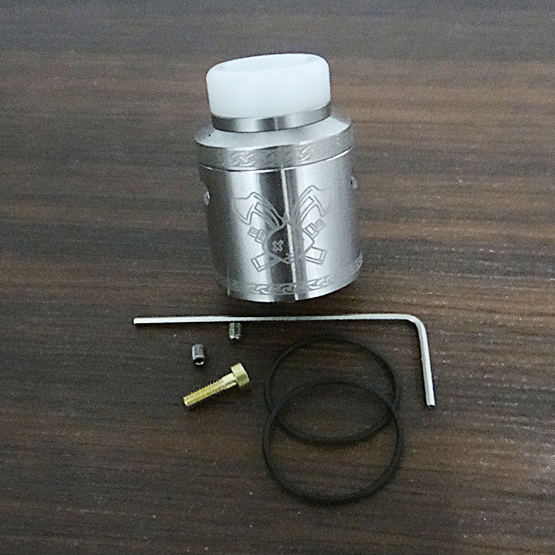 Vafflee Dead Rabbit V2 RDA Atomizer with Squonk BF PIN Dual Coil deck Vape Tank 24mm rda - Image 10