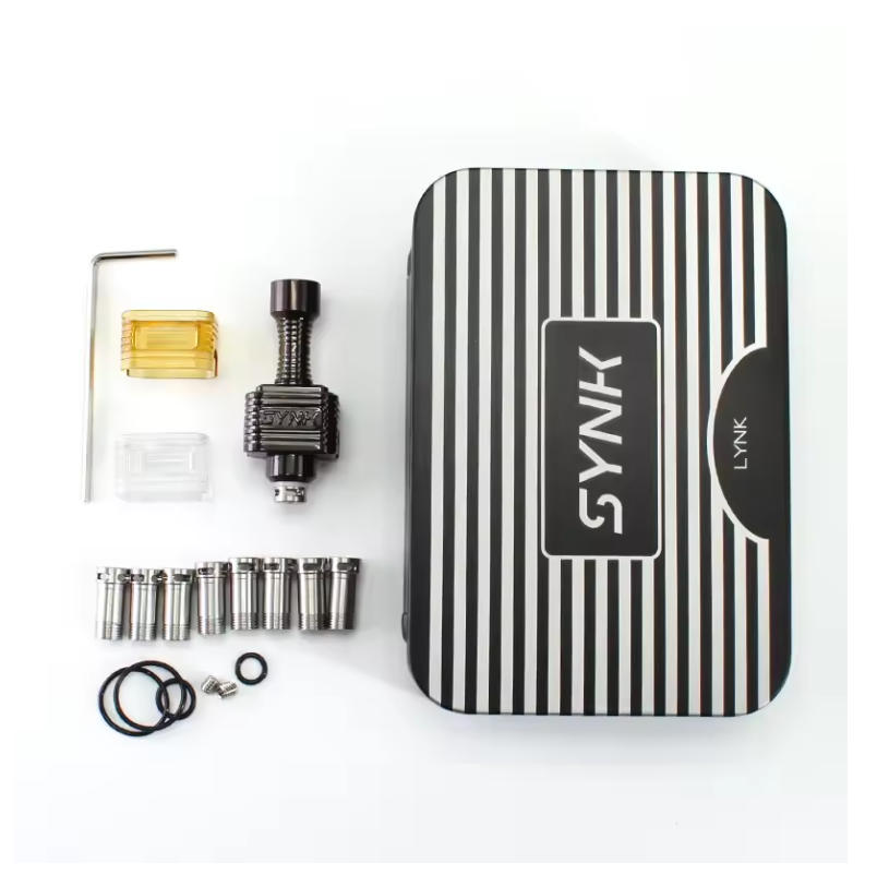SXK SYNK Boro RBA by LYNK Rebuildable Tank with 9 Airflow Pins 3 Interchangeable Caps for BB Mod Billet Box Boro System Devices - Image 9