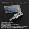 Vafflee YFTK KF Kayfun Plus MTL RTA Atomizer Modified Five Pawns Edition 22mm 3.5ml Glass Tank Top Filling for 510 Thread Vape Box Mod