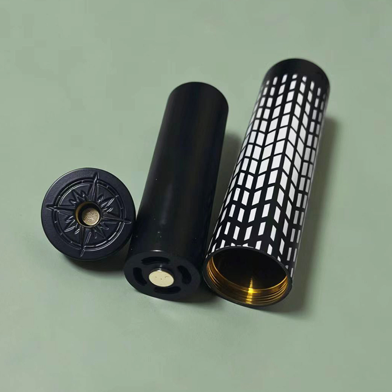 Vafflee Broad wide DIY Blackout Mech Mod 18650 Battery 316ss Glass Tube for 510 DIY heating tool - Image 2