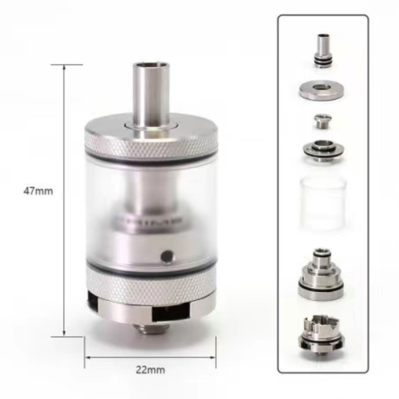 SXK Monarchy Prime Style RTA Rebuildable Tank 316SS + PCTG, 4.0ml, 22mm Diamete hardware parts accessories - Image 4