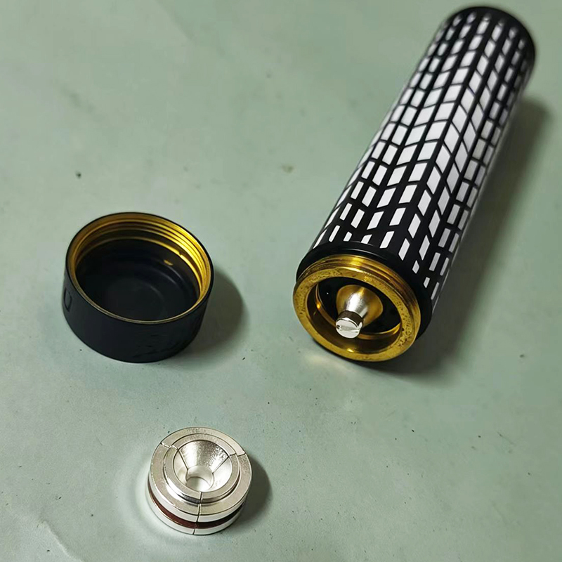 Vafflee Broad wide DIY Blackout Mech Mod 18650 Battery 316ss Glass Tube for 510 DIY heating tool - Image 4