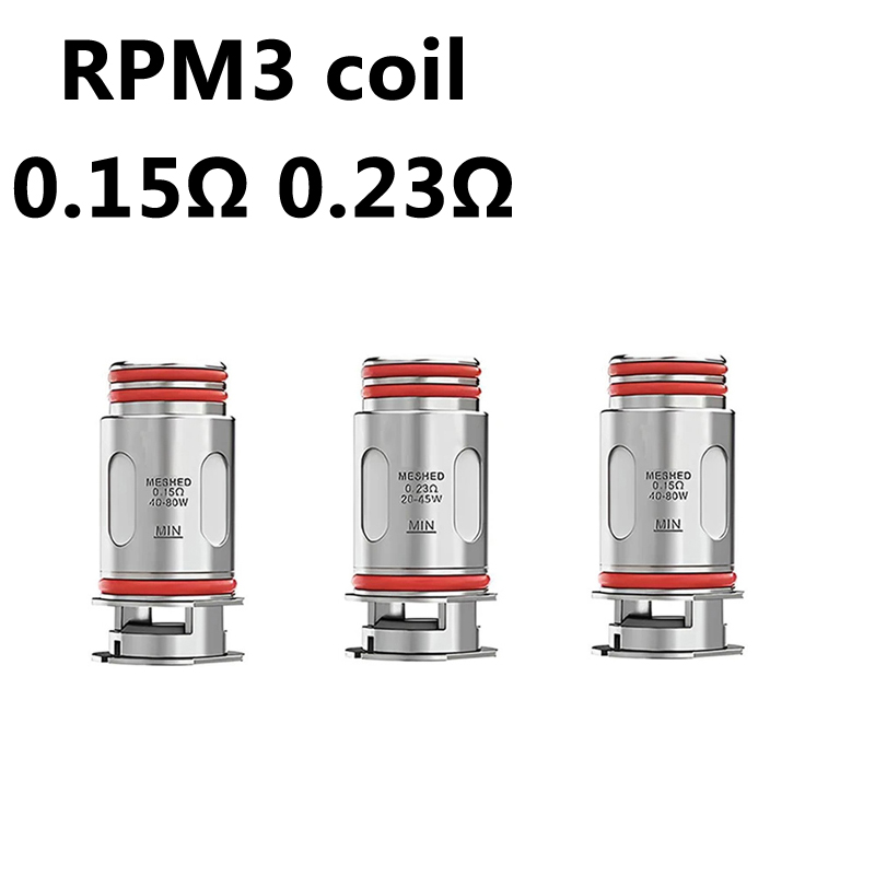 Vafflee 5PCS RPM3 PM3 Mesh Coil 0.15ohm 0.23ohm Meshed Coil for RPM3 RPM5 Pro Kit Nord 5 Hardware accessories