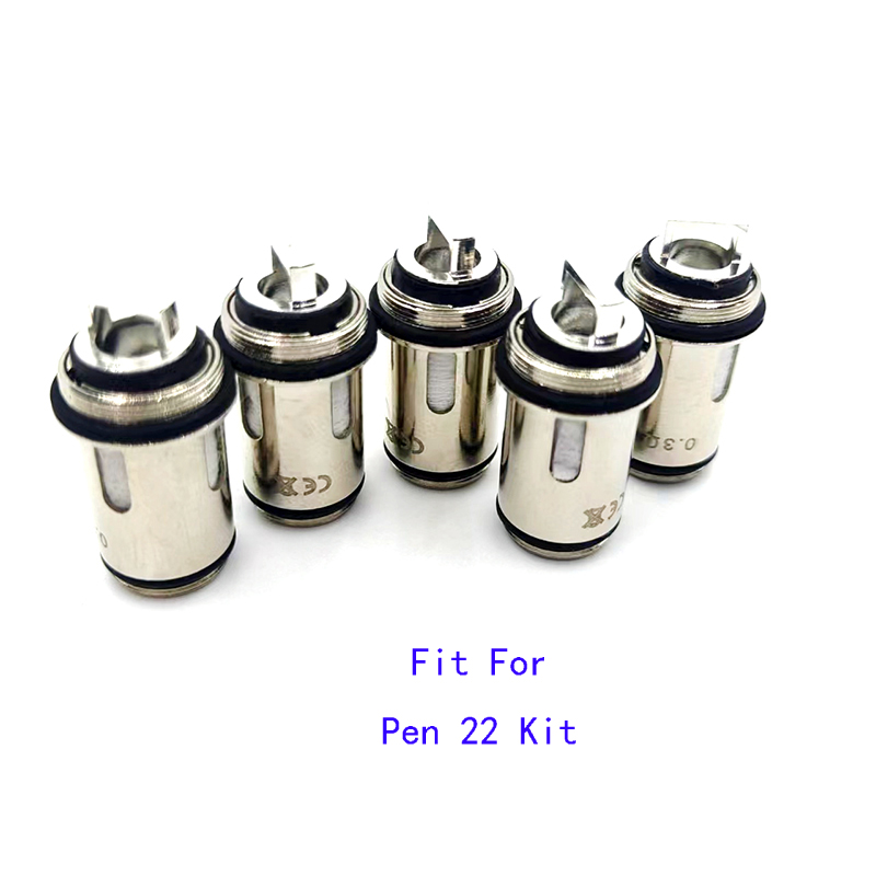 Vafflee 5PCS Pen 22 Coil 0.3ohm Dual Core Replacement Coils Head for PEN V2 Hardware accessories - Image 3