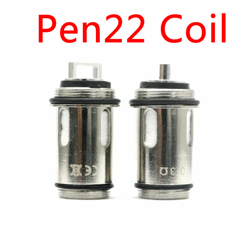 Vafflee 5PCS Pen 22 Coil 0.3ohm Dual Core Replacement Coils Head for PEN V2 Hardware accessories