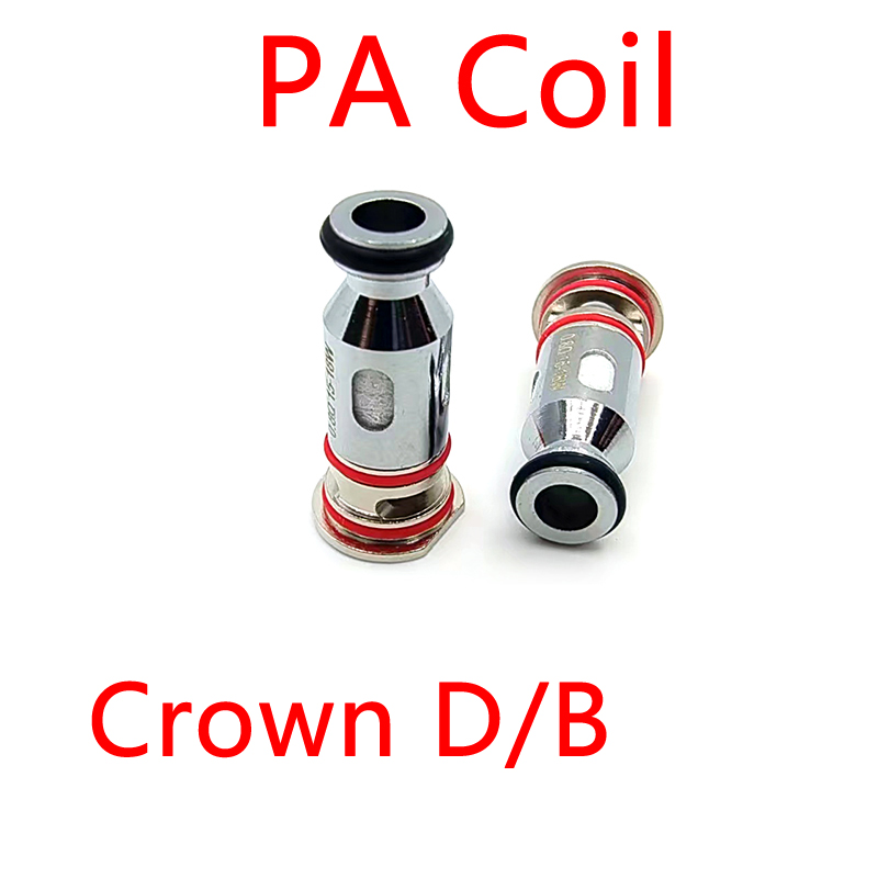 Vafflee 5PCS Crown PA Coil Crown D 0.3ohm 0.8ohm Mesh Coils MTL Head for Crown B Hardware accessories